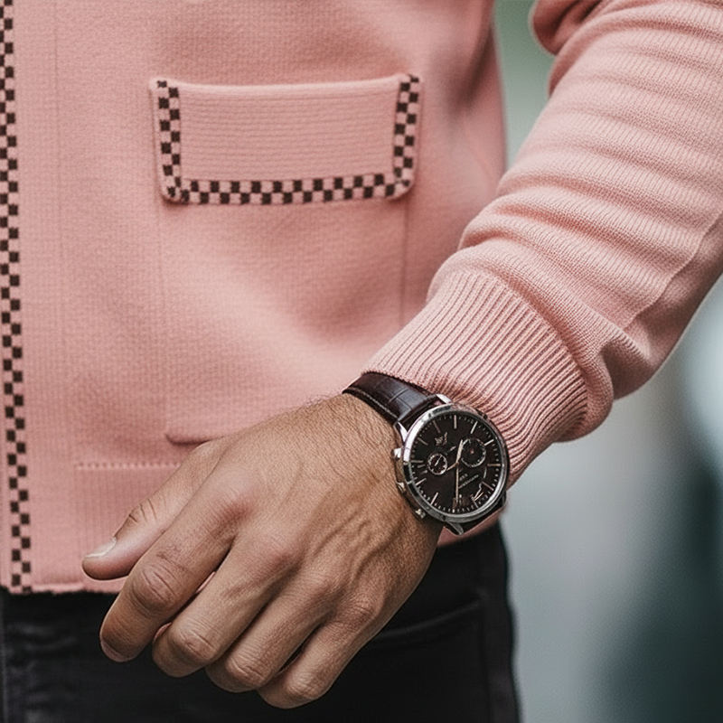 Men's Spring Fashion Cotton Knit Zip-up Cardigan MTA2337L7P