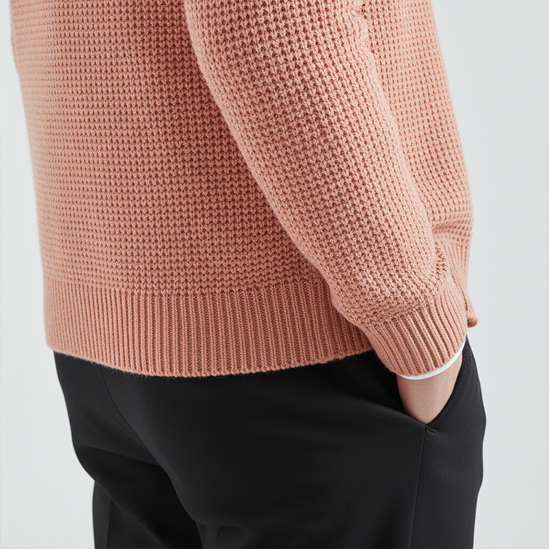 Men's Winter Fashion Waffle Texture Cotton Knit Cardigan MTA2067J1P