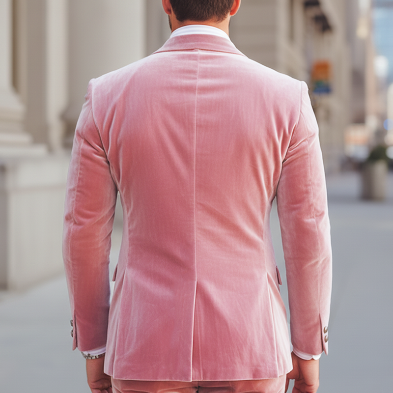 Men's Classic Double-breasted Double-layered Collar Blazer MTA2648I9U