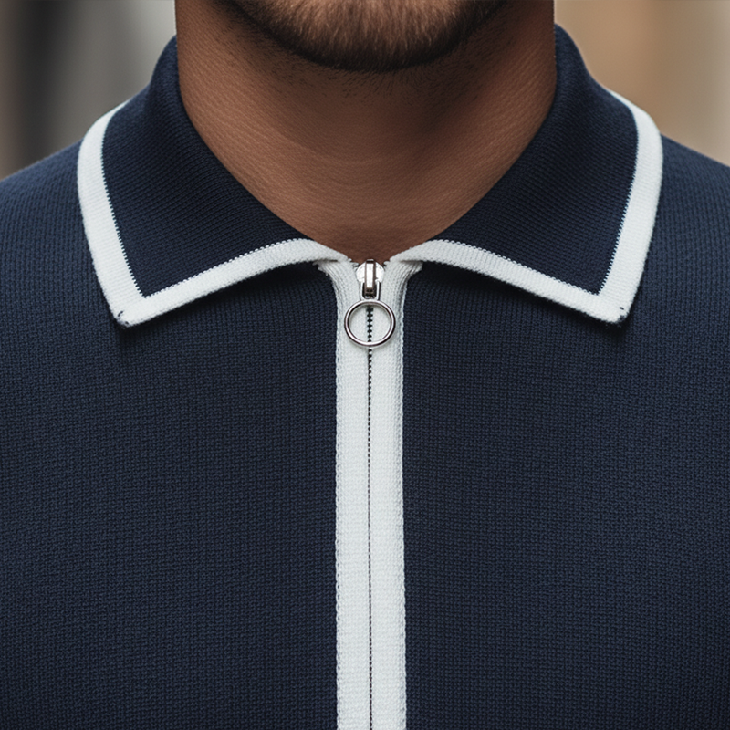 Men's Winter Vintage Cotton Knit Zip-up Cardigan MTA1068L8P