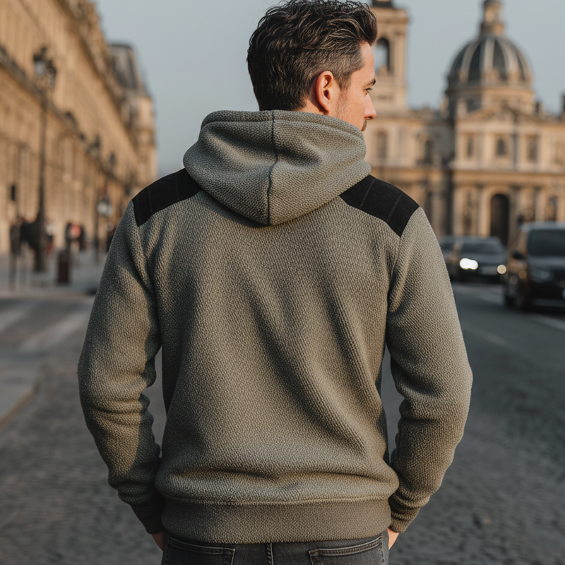 Men's Classic Colorblock Fleece Casual Hoodie MTA2096J8U