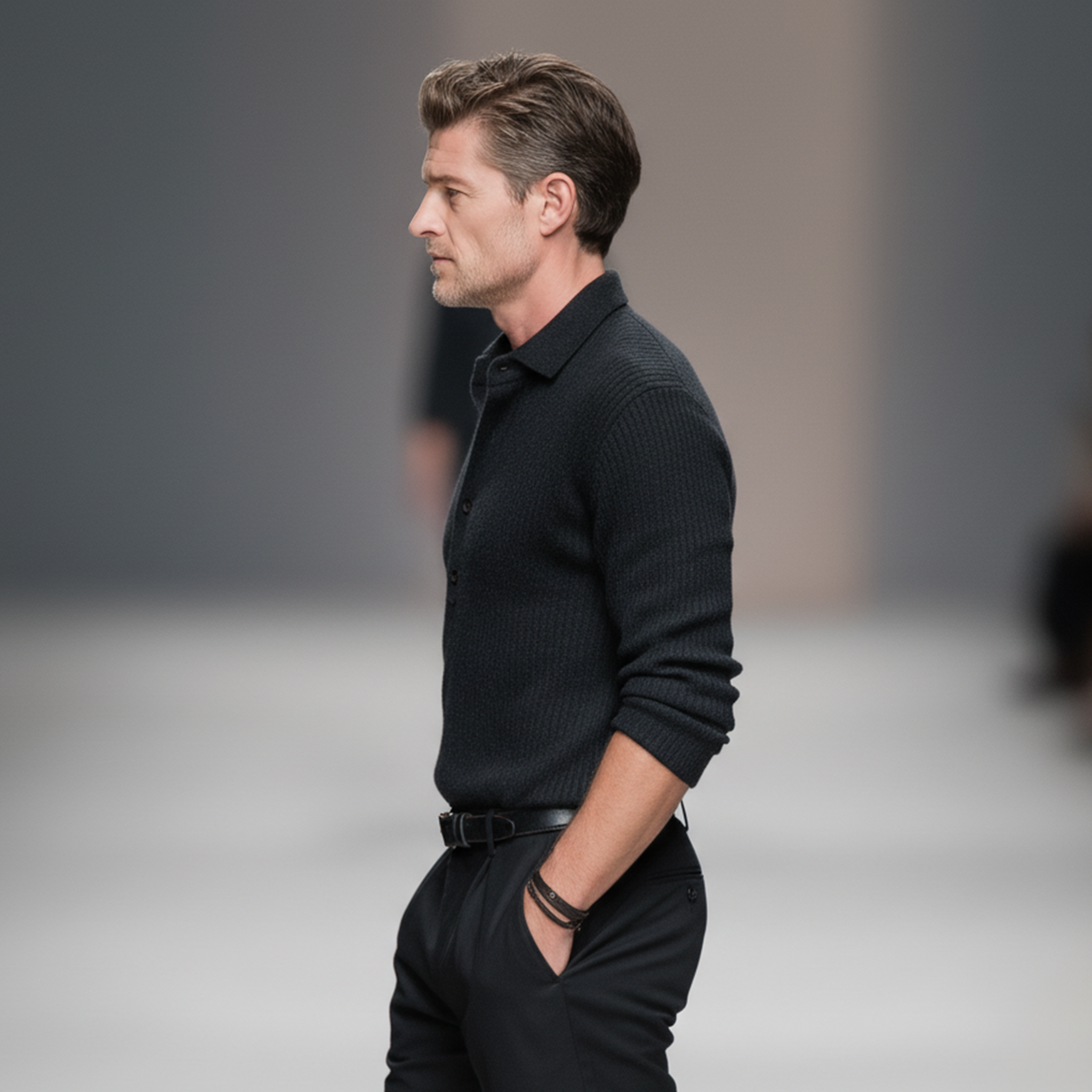 Men's Classic Casual And Business Deep V-neck Sweater MTA0755K8K