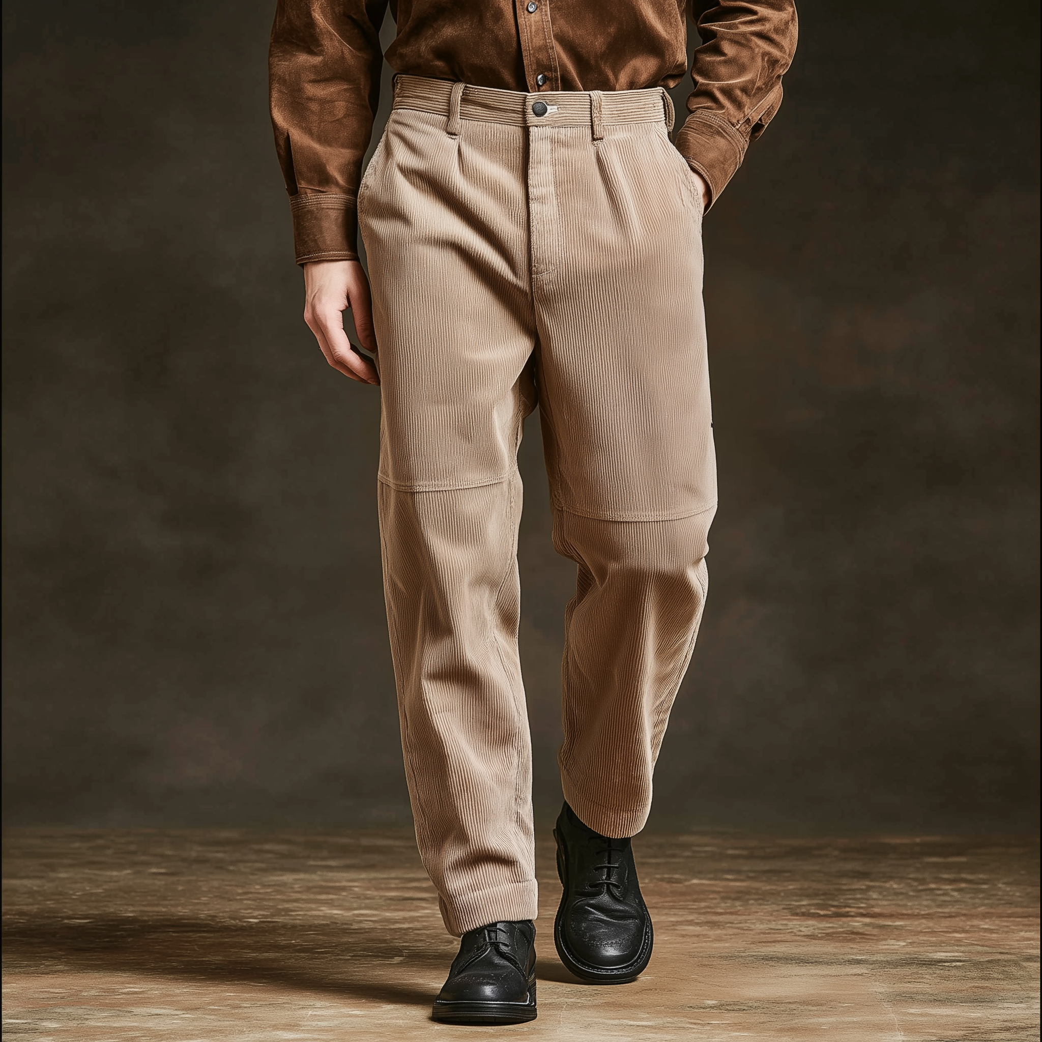 Men's Classic Casual Corduroy Trousers MTA2535K9K