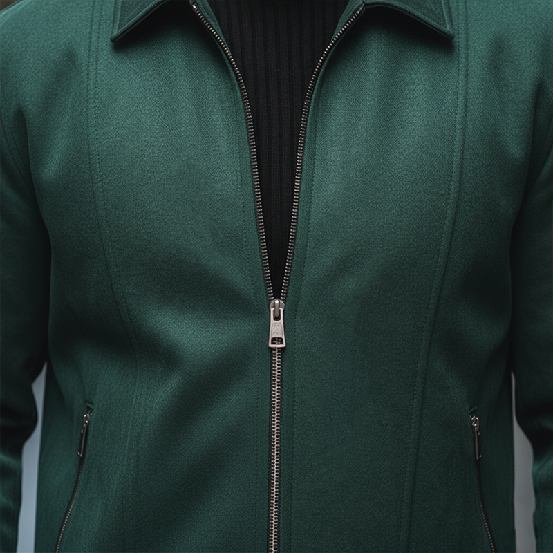 Men's Retro Style Faux Suede Zip-up Jacket MTA2181K6P