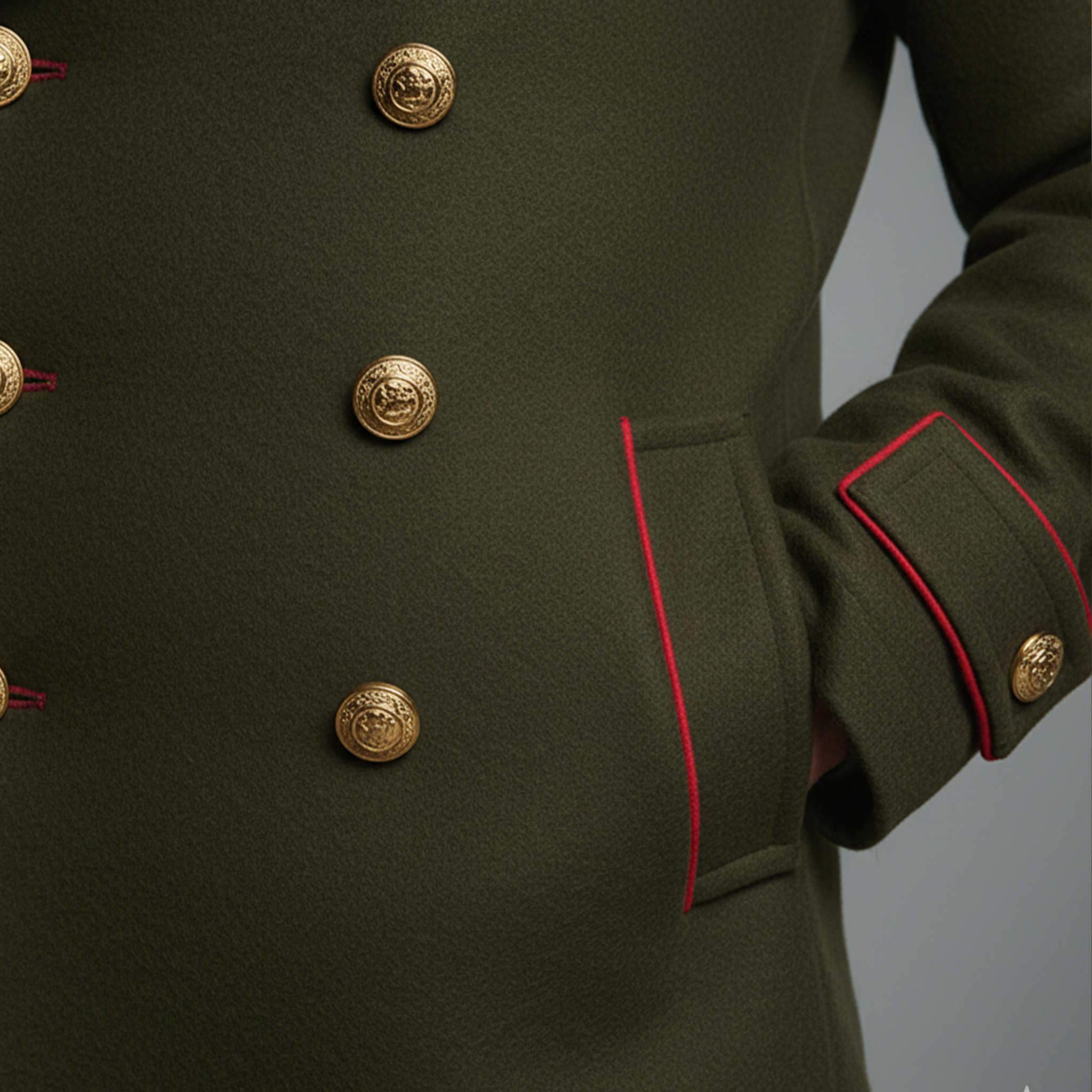 Men's Classic Retro Lapel Double-breasted Faux Wool Coat MTA0320K6K