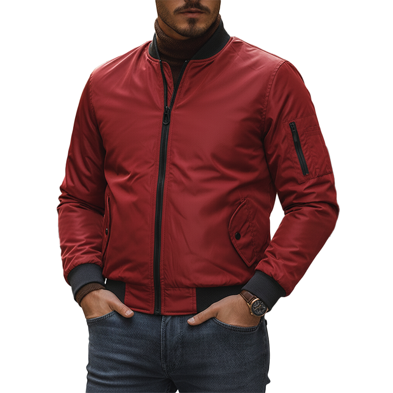 Men's Retro Cotton Blend Multi-Pocket Work Jacket MTA1981K1P