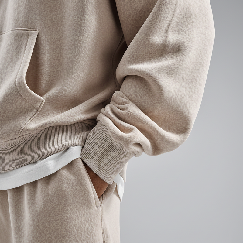 Men's Simple And Stylish Cotton Blend Hooded Sweatshirt MTA2774J4P