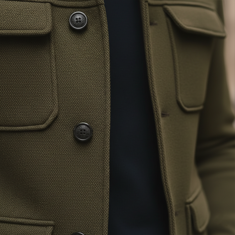 Men's Winter Retro Solid Color Faux Wool Short Coat MTA3046J8P