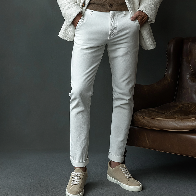 Men's Retro Casual Solid Color Pants MTA0664K1TO