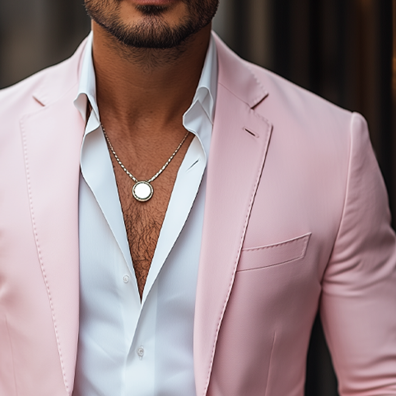 Men's Autumn Business Notched Lapel Two Button Blazer MTA2550G7U