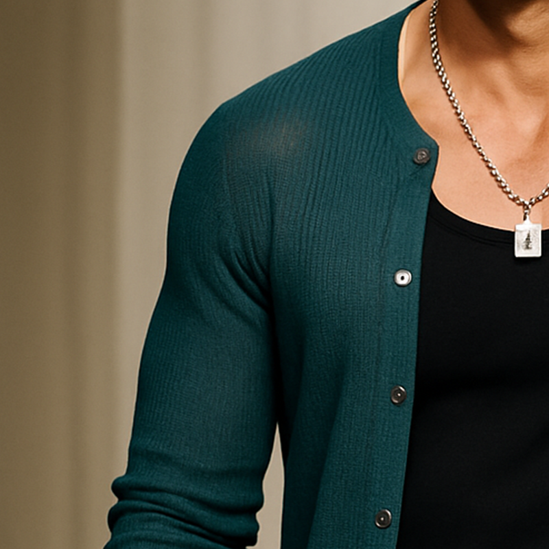 Men's Autumn Fashion Premium Knitted Thin Cardigan MTA1852G4P