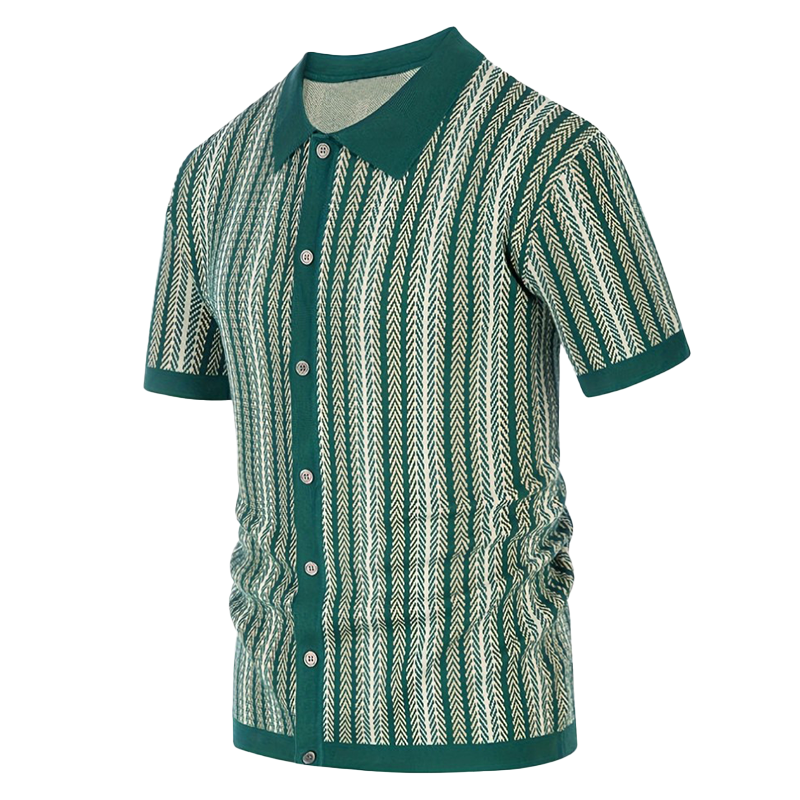 Men's Summer Fashion Knitted Short Sleeve Shirt MTA0788G4P