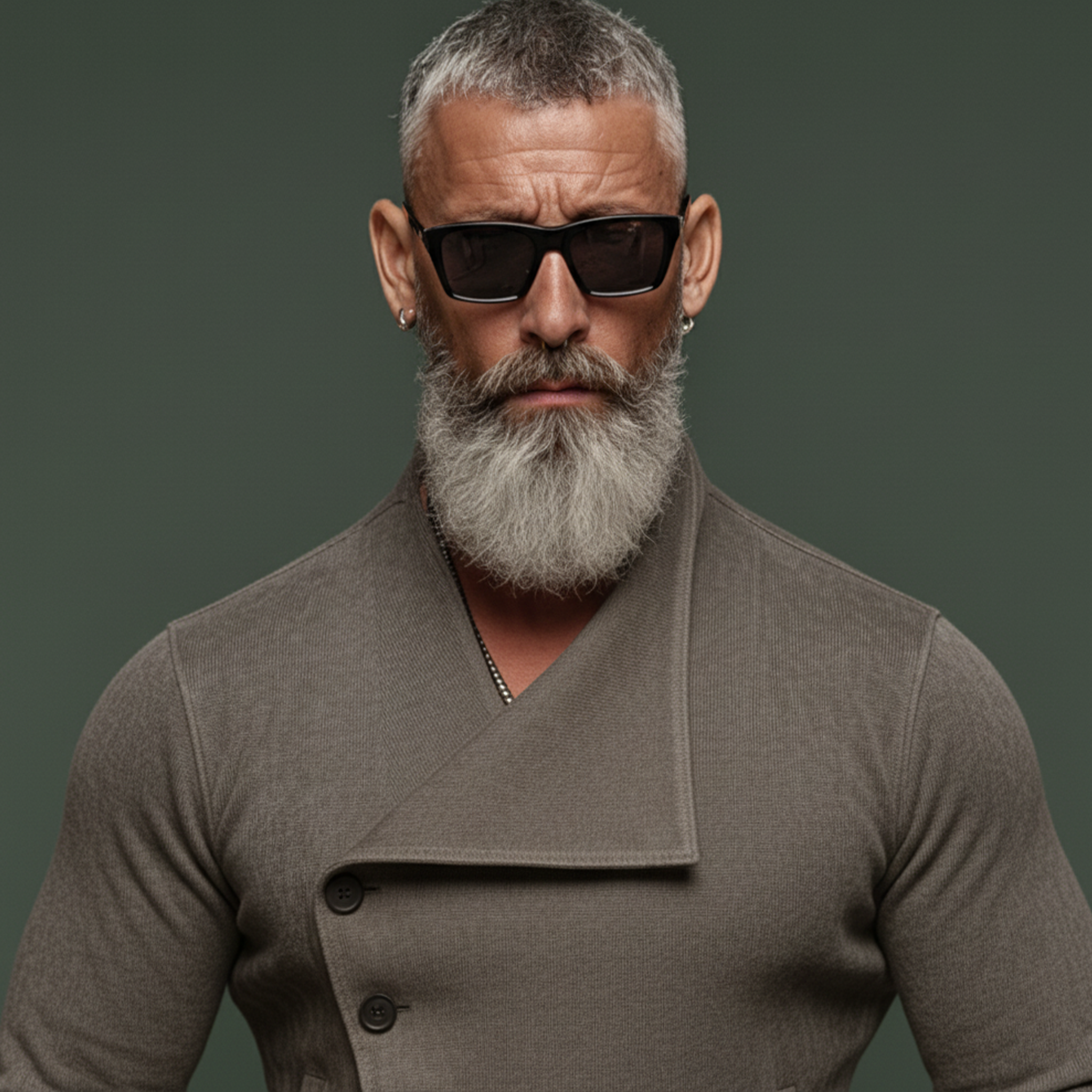 Men's Stylish Slanted Placket Faux Suede Slim-fit Lightweight Inner Jacket MTA0891K8K