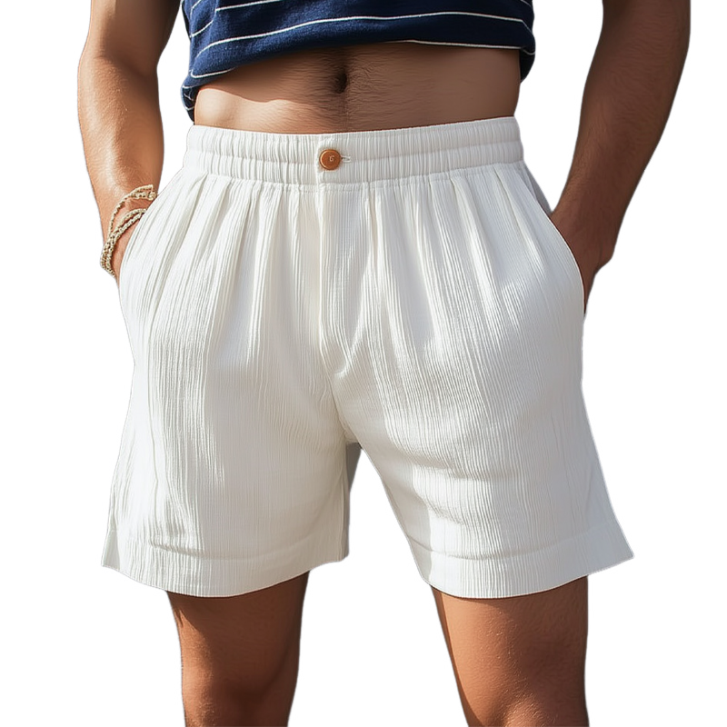 Men's Summer Elastic Waist Casual Shorts MTA0418F2U