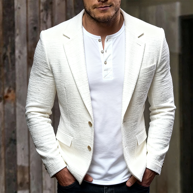 Men's Retro Casual Solid Color Blazer MTA0425K1TO