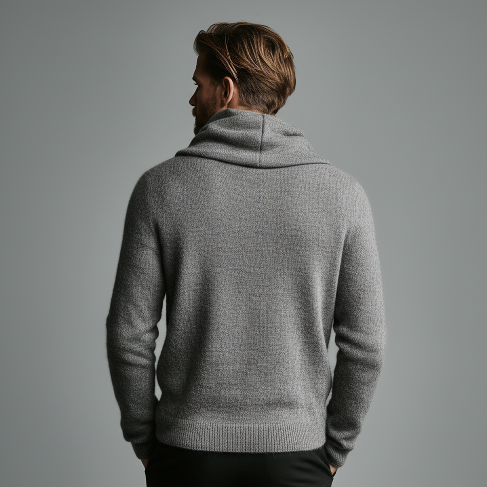 Men's Classic Casual Simple Knitted Hooded Sweater MTA1679J6K