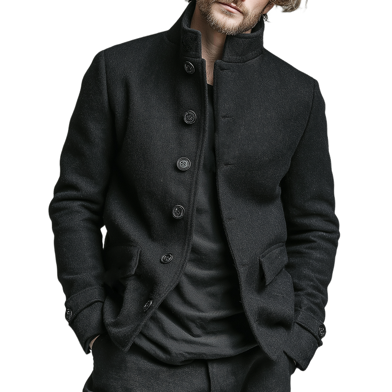 Men's Retro Casual Stand Collar Jacket MTA2575K2TO