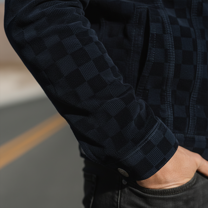 Men's Classic Vintage 3D Checkered Corduroy Jacket MTA3093I4P