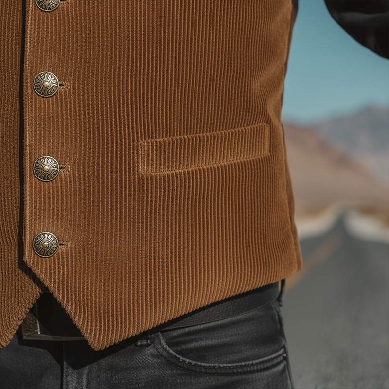 Men's Winter Fashion Corduroy Classic Vest MTA1142J6P