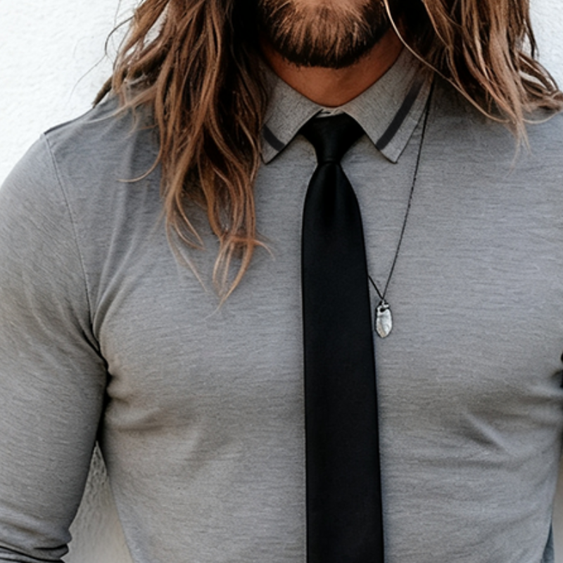 Men's Retro Casual Knitted Striped Business Lapel Sweater Long Sleeve Shirt MTA1508J2TO