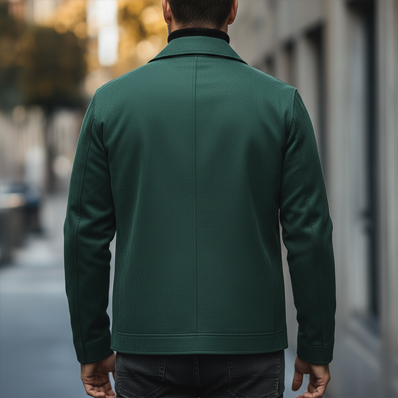 Men's Retro Style Faux Suede Zip-up Jacket MTA2181K6P