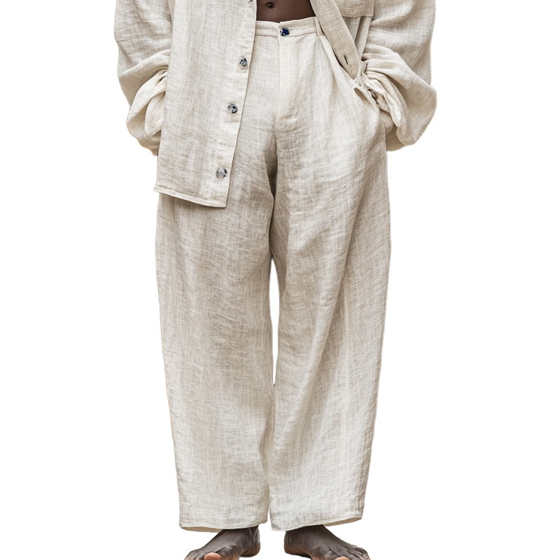 Men's Linen Blend Loose Casual Pants MTA0107L2X