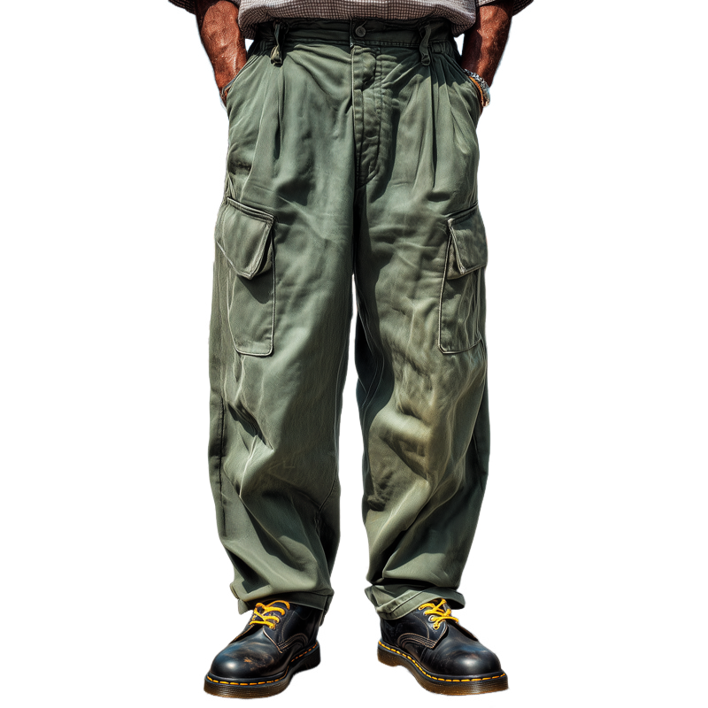 Men's Classic Loose Twill Cargo Pants MTA1018I7U