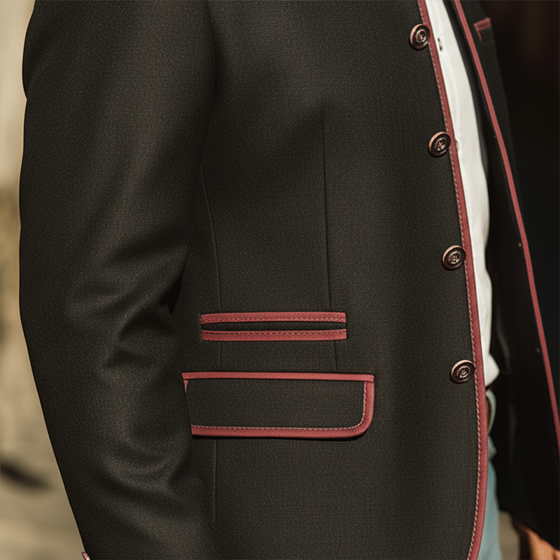 Men's Stylish Cotton-linen Blend Jacket For Autumn/winter (with Lining) MTA2302I4P