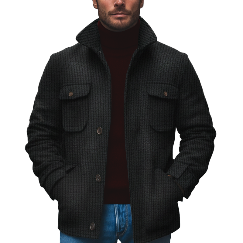 Men's Winter Retro Corduroy Stand-collar Jacket MTA2030K3P