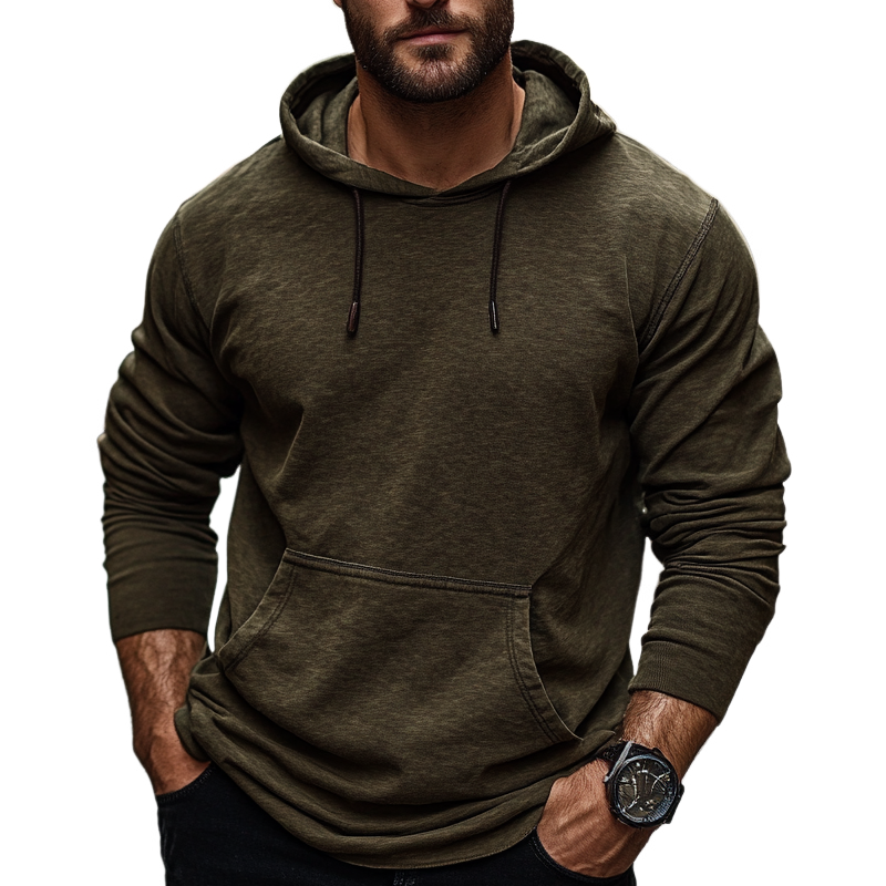 Men's Outdoor Casual Loose Cotton Blend Hoodie MTA1691H2X