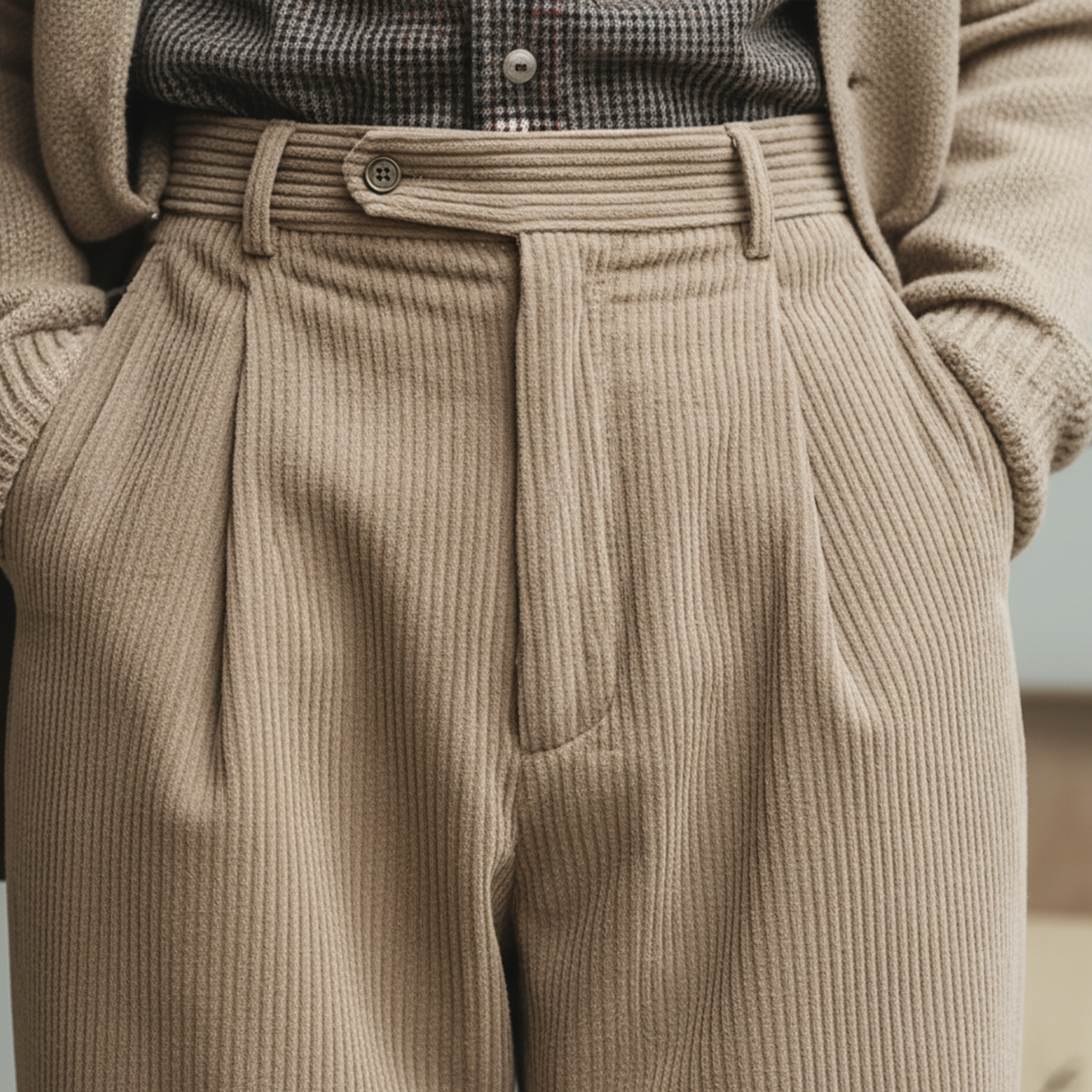 Men's Classic Business Corduroy Suit Pants MTA2871J9K