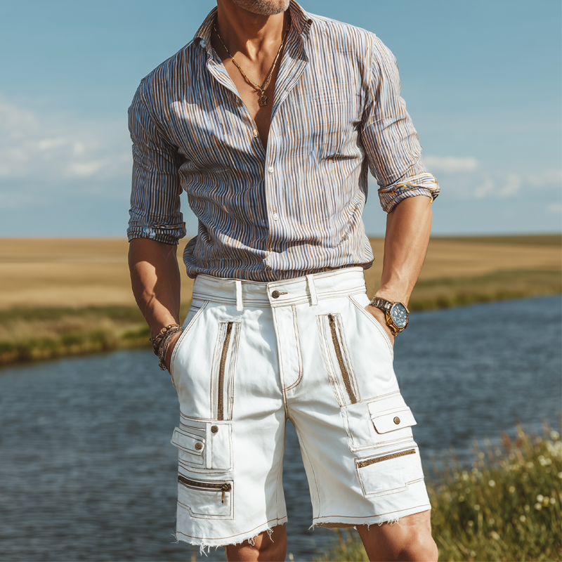 Men's Summer Classic Multi-Pocket Shorts MTA1901F1U