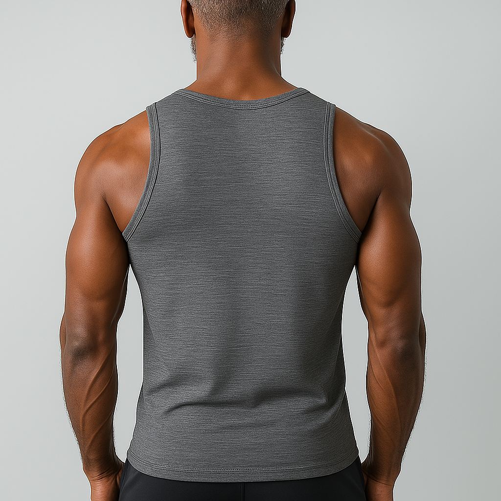 Men's Summer Fashion Cotton Blend Henley Collar Tank Top MTA2613F6P