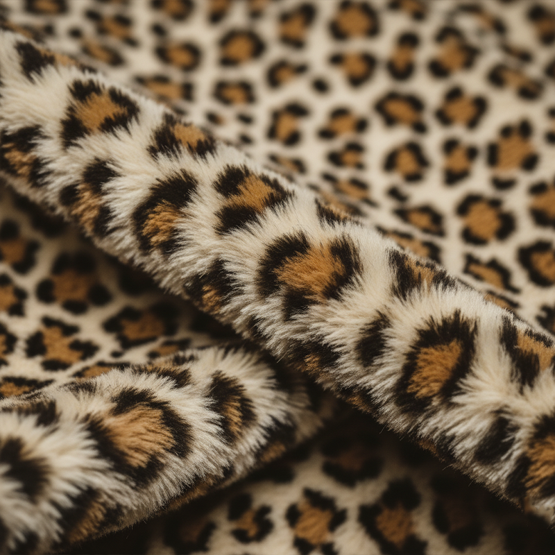 Men's Winter Leopard Print Stand Collar Faux Mink Warm Vest MTA3055I5P