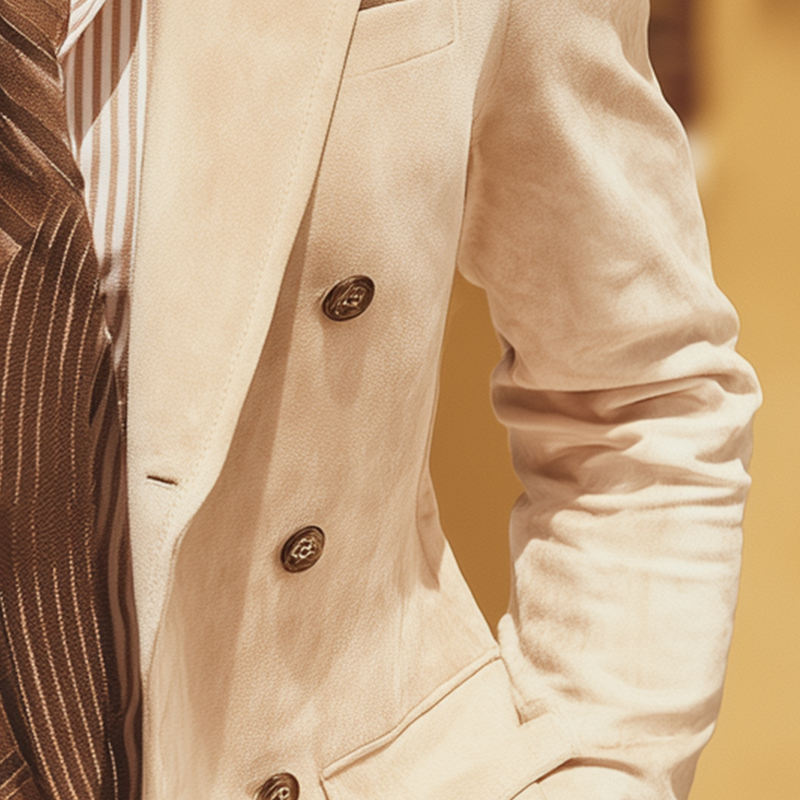 Men's Retro Elegant Faux Suede Loose Suit Jacket MTA0289I1P