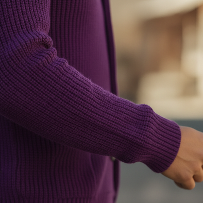 Men's Winter Retro Cotton Yarn Knitted Button Cardigan MTA1728L4P