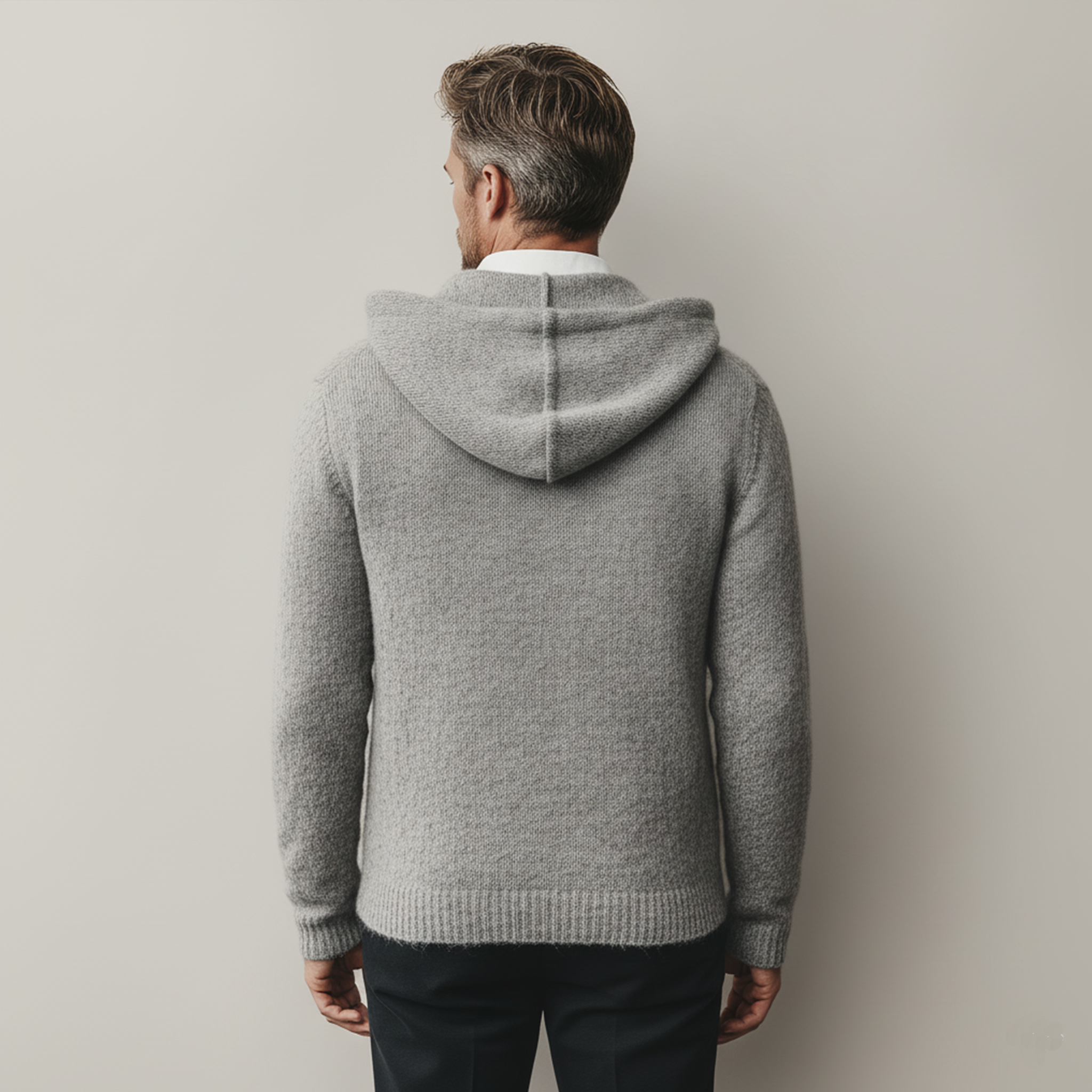 Men's Classic Casual Knit Hooded Sweater MTA1638J3K