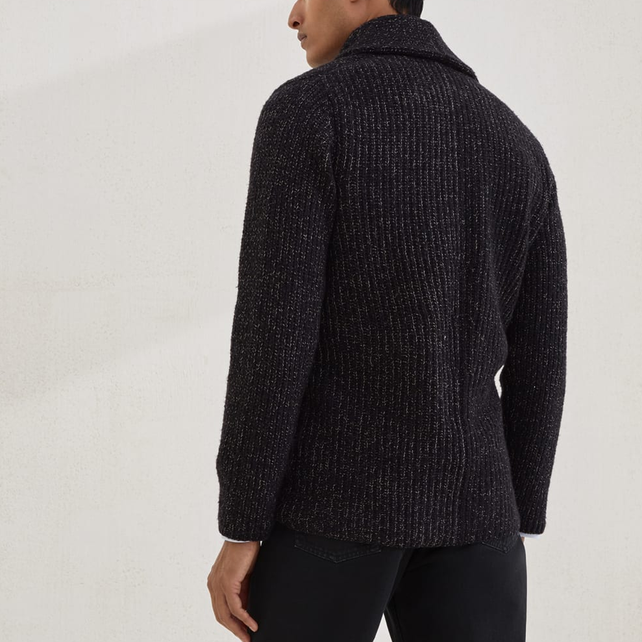 Men's Classic American Vintage Double-Breasted Knit Cardigan MTA0406I0K