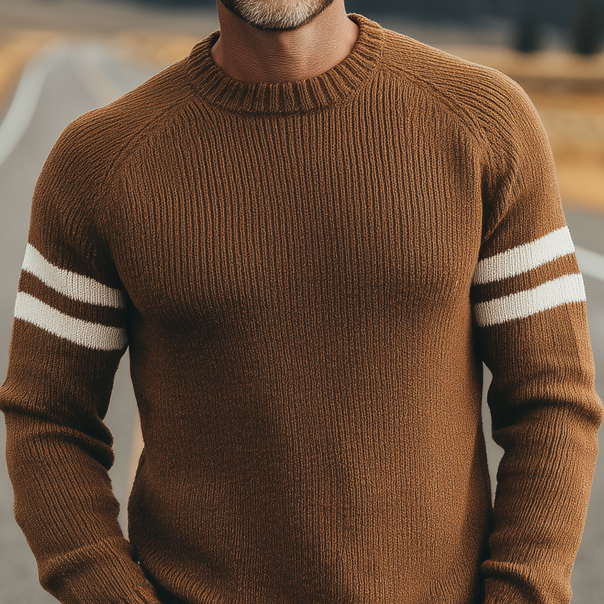 Men's Classic Casual Crew Neck Slim Fit Long Sleeve Sweater MTA1816H1K