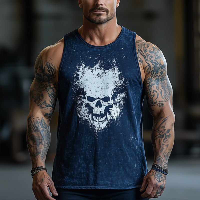 Men's Summer Fashion Cotton Blend Printed Tank Top MTA2683F9P