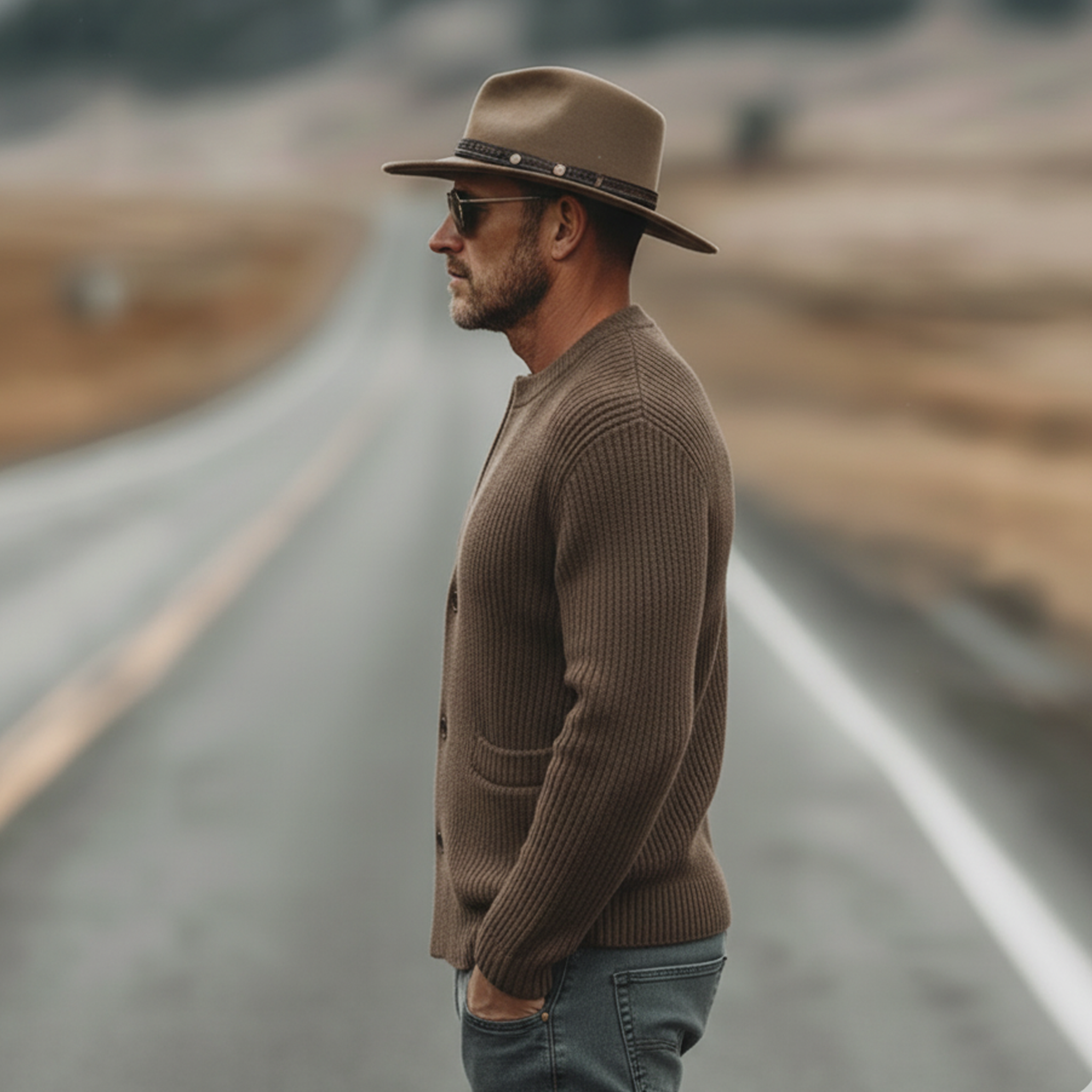 Men's Classic Casual Slim Fit Knitted Cardigan MTA1249L8K