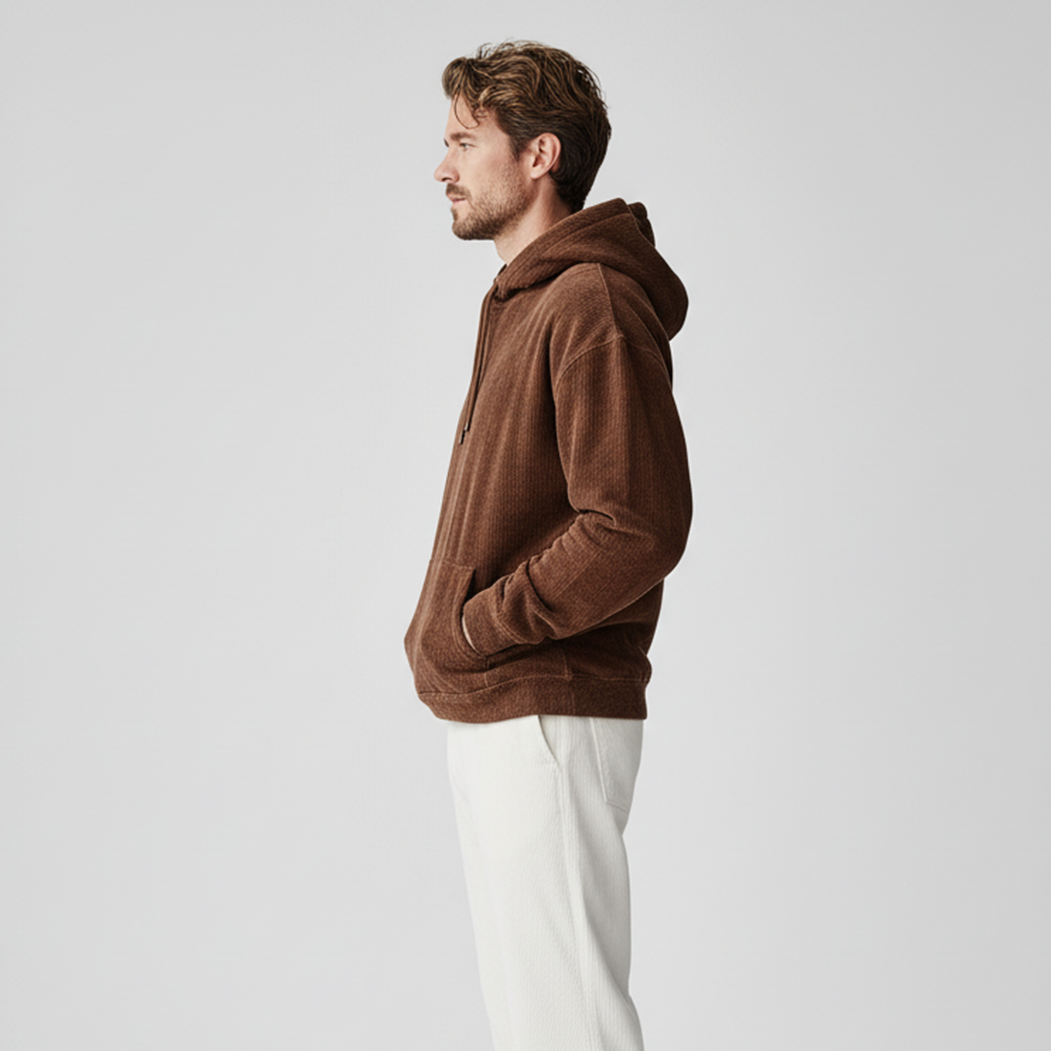 Men's Classic Casual Corduroy Loose Hoodie MTA1305J1K