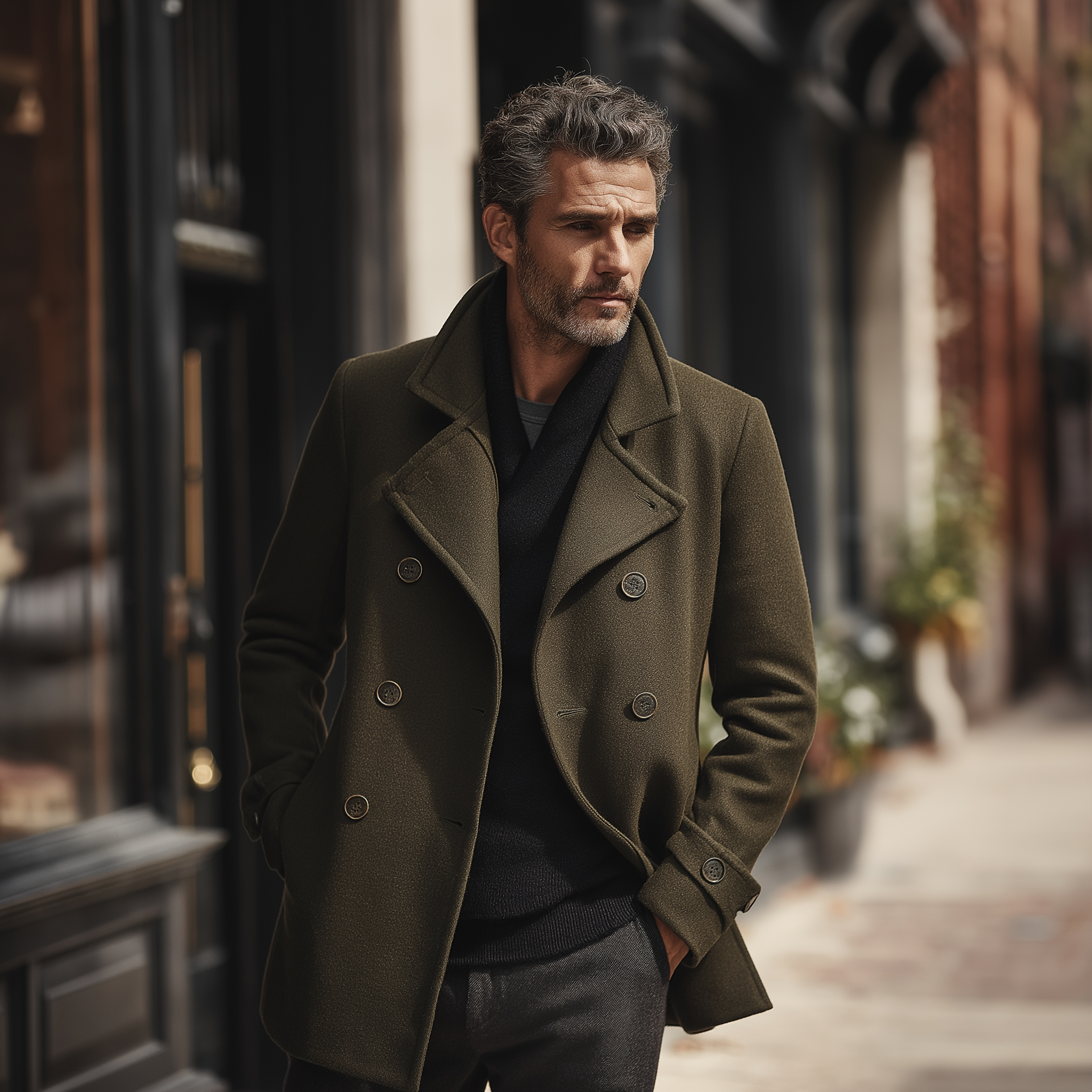 Men's Elegant Vintage Faux Woolen Coat Jacket MTA0265I0P