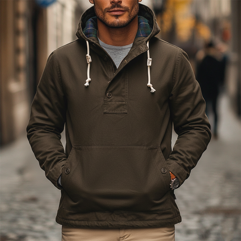 Men's Casual Cotton Pullover Hoodie MTA1499J2X