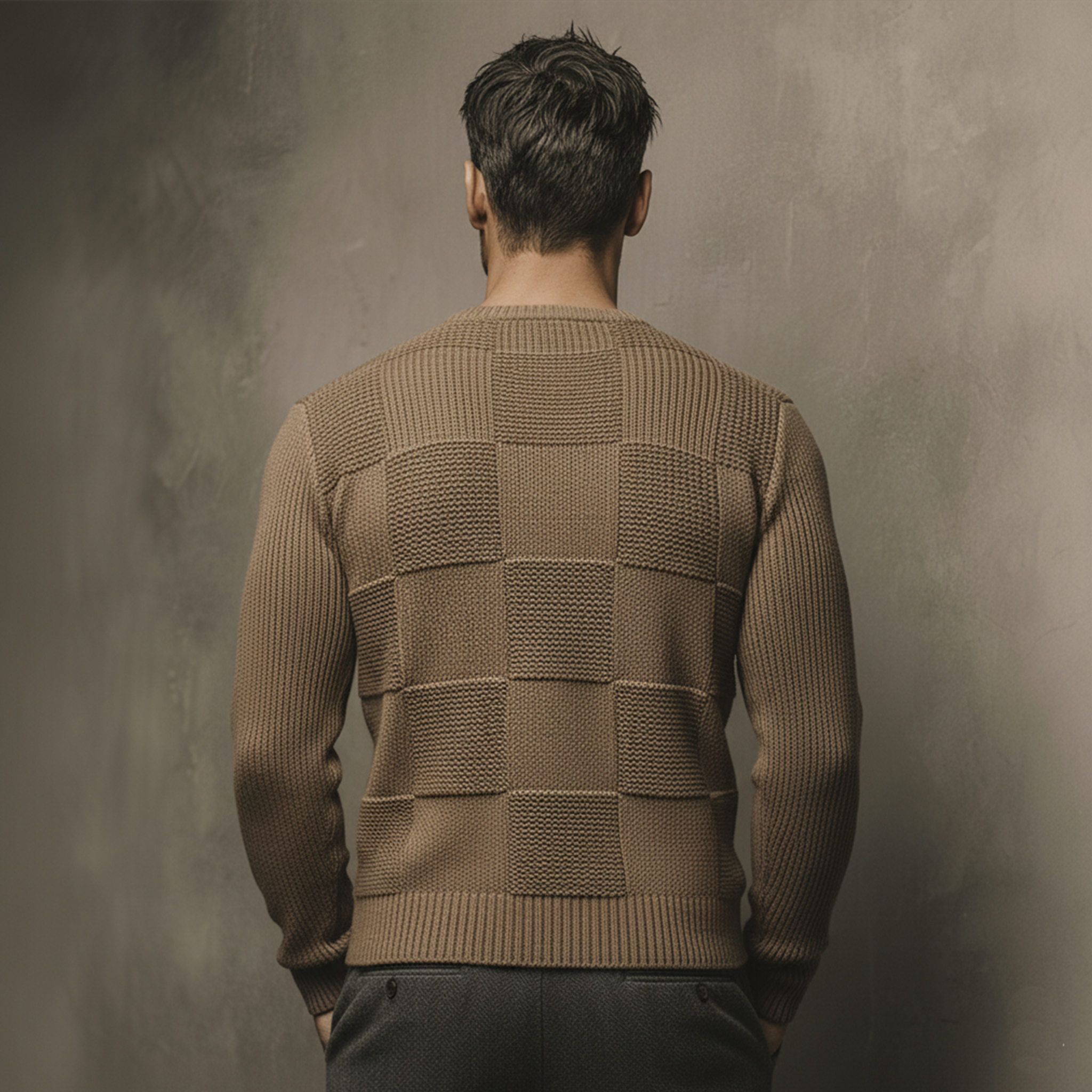 Men's Classic Casual Henry Slim Fit Sweater MTA1494K1K