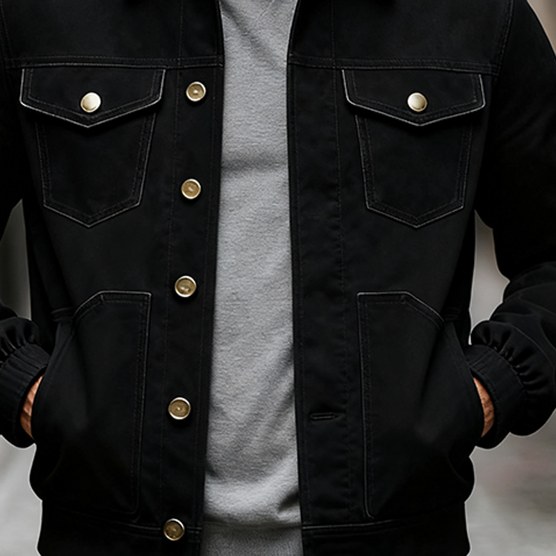 Men's Vintage Motorcycle Style Faux Suede Slim Fit Jacket MTA2419J4X
