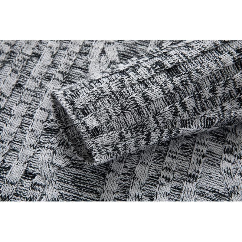 Sweat à capuche en tricot à manches longues pour hommes, coupe slim 29783754U