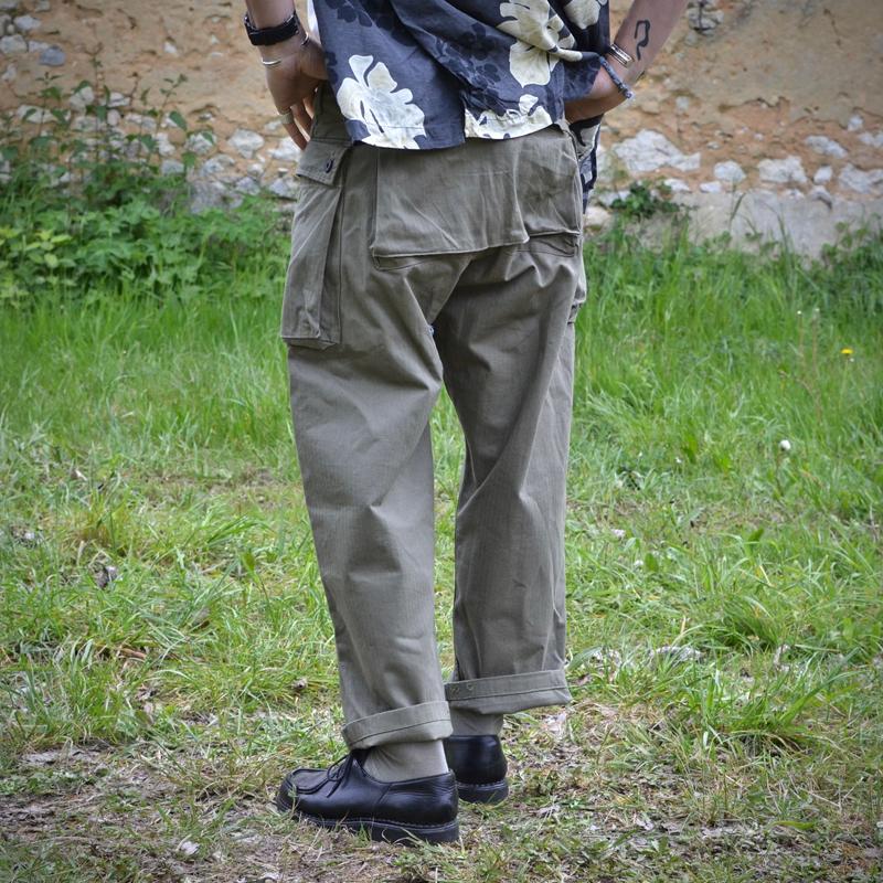 【24-Stunden-Versand】 Vintage-Cargohose mit geradem Bein und mehreren Taschen für Herren 31031389M