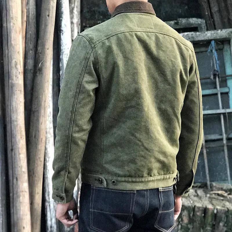 【Envío en 24 horas】Chaqueta de solapa de motociclista retro para hombre con botonadura sencilla 80553280Z