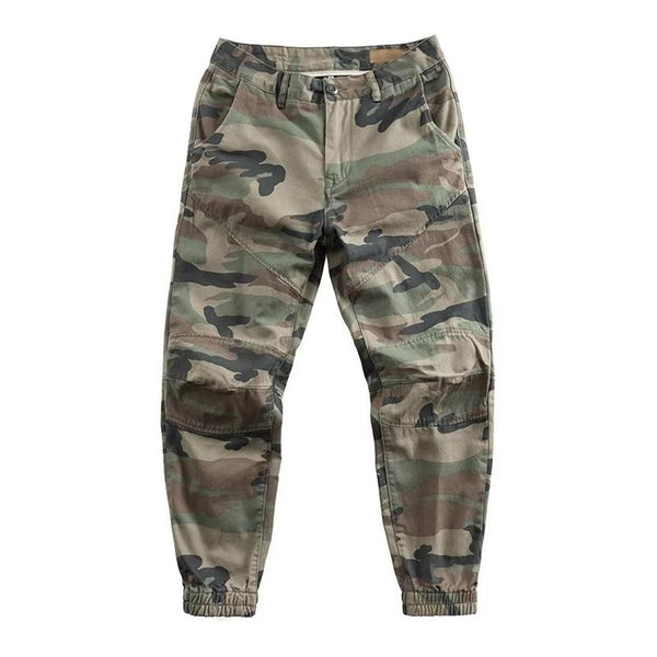 Men's Casual Camouflage Patchwork Loose Cargo Pants 90558015M
